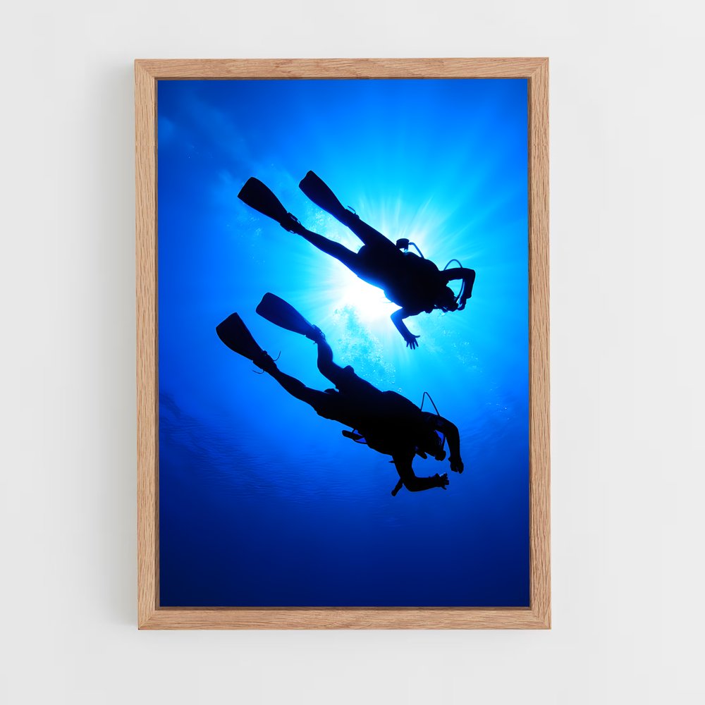 Poster Plongée Profonde – affiche Plongée sous-marine (vue 4)
